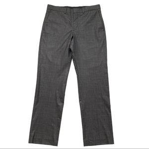 Express Men's Dark Gray Plaid Wool Blend Producer Pants